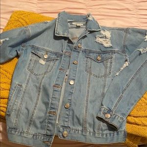 Distressed Denim Jacket